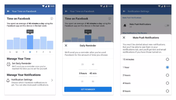 Bewust worden van je verslaving door nieuwe functie Facebook