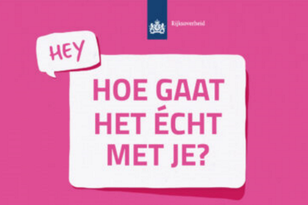 Kleine aanpassingen bij vervolgcampagne 'Hey, het is oké', doel is ongewijzigd