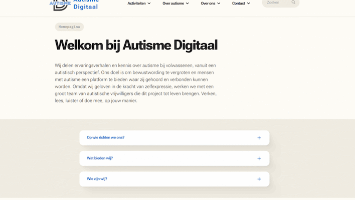 Nieuwe website Autisme Digitaal